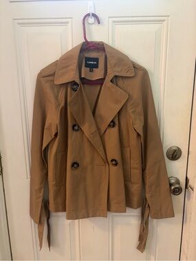 Express Women's Camel Double-Breasted Jacket